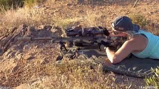 Shooting Stiller Tac30 .308 Suppressed in Open Desert