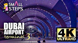 Dubai Airport Terminal 3 4K Walking Tour