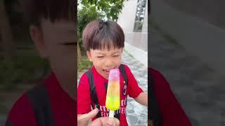 Baby brother stole the rainbow ice cream  Thoc TV