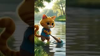 Cartoon Cat vs Giant Fish! ️ | Epic Riverbank Baseball Bat Battle!