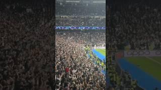 Real Madrid cumpleaños feliz 122 desde el estadio que emoción