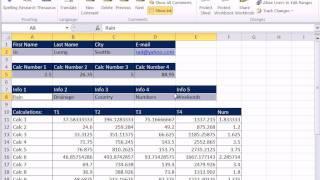 Excel Magic Trick 807:Protect Sheet To Allow Data Enter Only In Cells With Raw Data