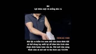 Hướng dẫn sử dụng hình xăm dán kín tay 15 ngày và mẫu xăm thường