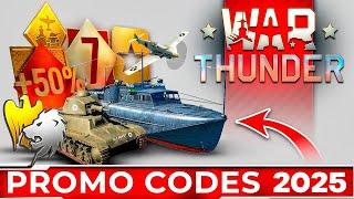 Code for WAR THUNDER  Free golden Eagles, Premium, Vehicles for new players 2025