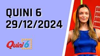 Quini 6 en vivo 29/12/2024 / Resultados del sorteo quini 6 del Domingo 29 de Diciembre del 2024