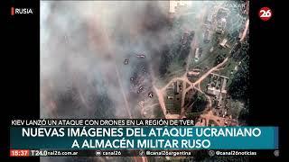 Las impactantes imágenes que muestran el arsenal ruso antes y después del masivo ataque ucraniano