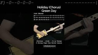 Holiday (Chorus)By Green Day - Easy  "No Chat" Lesson FRETLESS 3 string Cigar Box Slide guitar w tab