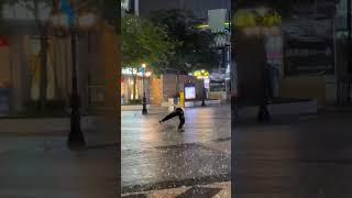 First Rain And This Boy's Dance #shortsvideo #shortsfeed