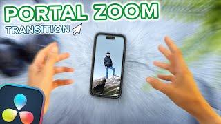 Super SMOOTH Portal Zoom Effect Transition Davinci Resolve 19 Tutorial