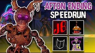 FNaF: Security Breach Speedrun Vs. JonnyBlox, Deepist, Mr Pinball