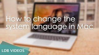 How to change the system language in Mac OS X El Capitan