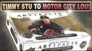 TIMMY STU TO MOTOR CITY LOU! - 22/23 Upper Deck Artifacts Hobby Box - Hockey Card Break