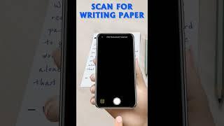 How to scan writing paper in pdf