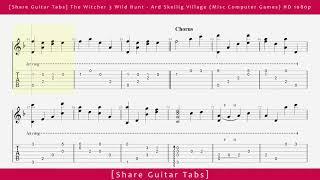 [Share Guitar Tabs] The Witcher 3 Wild Hunt - Ard Skellig Village (Misc Computer Games) HD 1080p