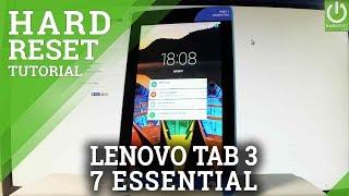 LENOVO Tab3 7 Essential HARD RESET / Bypass Screen Lock / Restore