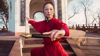 Breathtaking Tai Chi Sword on Mountain Top