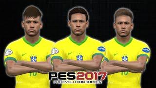 PES 2017 | NEW NEYMAR JR 2014-2018 FACE COLLECTION | DOWNLOAD