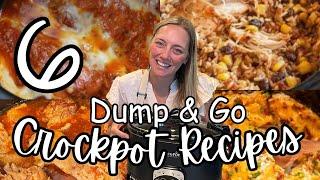 6 *NEW* DUMP & GO CROCKPOT DINNERS | The Easiest Crockpot Recipes!