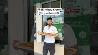 Free Krispy Kreme Donuts  #krispykreme #fastfood