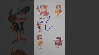 Gravity Falls Dipper and Acrylic Line Connect Puzzle!! #shorts #viral #papercraft