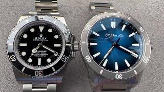Rolex Submariner vs H. Moser & Cie. Pioneer Rotating Bezel Limited Edition