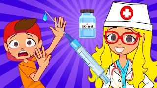 Time For a Shot and MORE Songs For Kids | Nick and Poli Cartoons