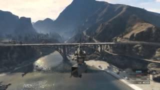 GTAV Online - Amazing Seashark Stunts / Cargobob Stunts - 4/14/14 [GTAHQHD's PoV]