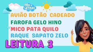 APRENDER A LER COM AULA DE LEITURA SÍLABA POR SÍLABA DO A a Z