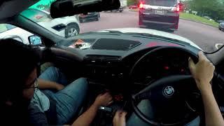 BMW 520i E34 1JZ-GTE // First Drive, Transmission Shift Problem & Boost Leak
