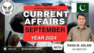 September 2024 Current affairs National, International