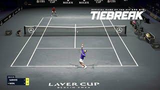 TIEBREAK - *New Patch Update* - Novak Djokovic Vs Rafael Nadal I Laver Cup Arena I Legend AI (PS5)