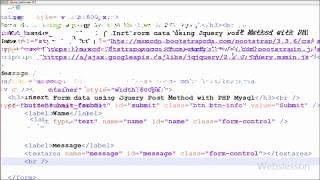 Insert Form data using Jquery Post() Method with PHP Mysql