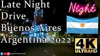 Late Night Drive - Buenos Aires Argentina 2022 4K UltraHD