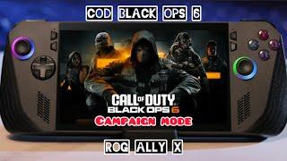 ROG Ally X | COD Black Ops 6 | 1080P Medium setting| FSR 3 Frame Gen On| 70FPS+ Gameplay