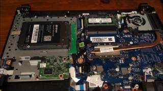 HP 14-an013nr case opened up, ssd install, memory upgrade