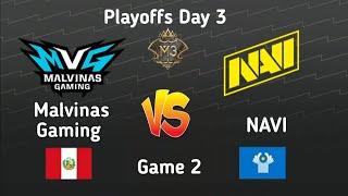 NAVI Vs Malvinas Gaming Playoffs Day 3 Game 2 | MLBB WORLD CHAMPIONSHIP