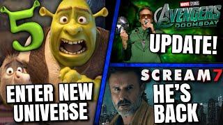 Scream 7 Dewey Is Back, Shrek 5 Travels To New Universe, Avengers Doomsday & MORE!!