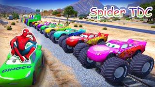 GTA V Epic New Stunt Race For Car Racing Challenge by Trevor and Shark | Spider TDC