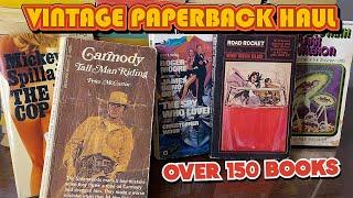 Huge Vintage Paperback Haul | Over 150 Crime, Science Fiction, & Western Books + Signed Copies