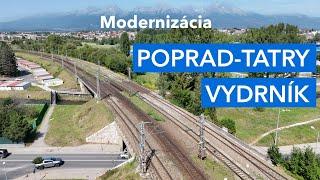 Modernizácia železničnej trate Poprad-Tatry - Vydrník (september 2024)