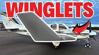 58P Baron Long Range Fuel Tanks & Winglets #mikejonesaircraft #winglets #beechcraft