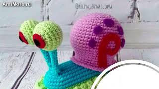 Амигуруми: схема Улитка Гэри. Игрушки вязаные крючком - Free crochet patterns.