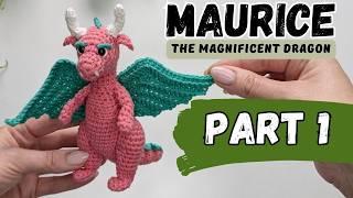 Crochet dragon amigurumi tutorial - PART 1