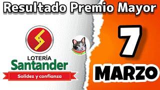 Resultado LOTERIA DE SANTANDER Viernes 7 de Marzo de 2025