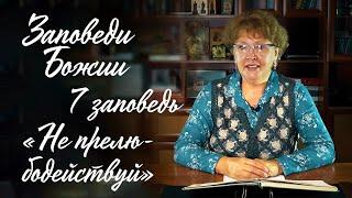 Заповеди Божии для детей, 7 заповедь: "НЕ ПРЕЛЮБОДЕЙСТВУЙ"