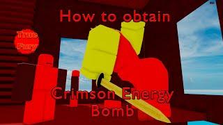 How to obtain Crimson energy bomb in Mega boss Survival | boblox