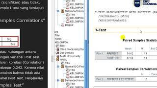 PRAKTIK PAIRED SAMPLES T=TEST