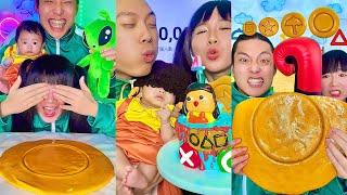 Random Emoji Food Challenge ASMR Compilation! Squid game Foodbubble tea(Part29)