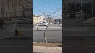 ️️Президент кортежи "Samarqand city" (Гребной) қурилиши томонга ҳаракатланмоқда лар ривожини