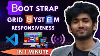 Master Bootstrap Grid System Responsiveness in Just 1 Minute! #html #css #htmlcss #coding #vscode